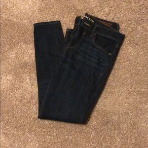 Express dark wash mid rise legging